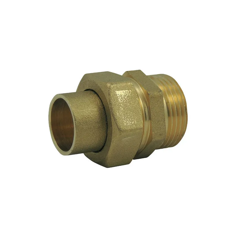 RACCORD LAITON 3 PIECES SPHÉRO-CONIQUE MALE 33X42 À SOUDER 32 MM