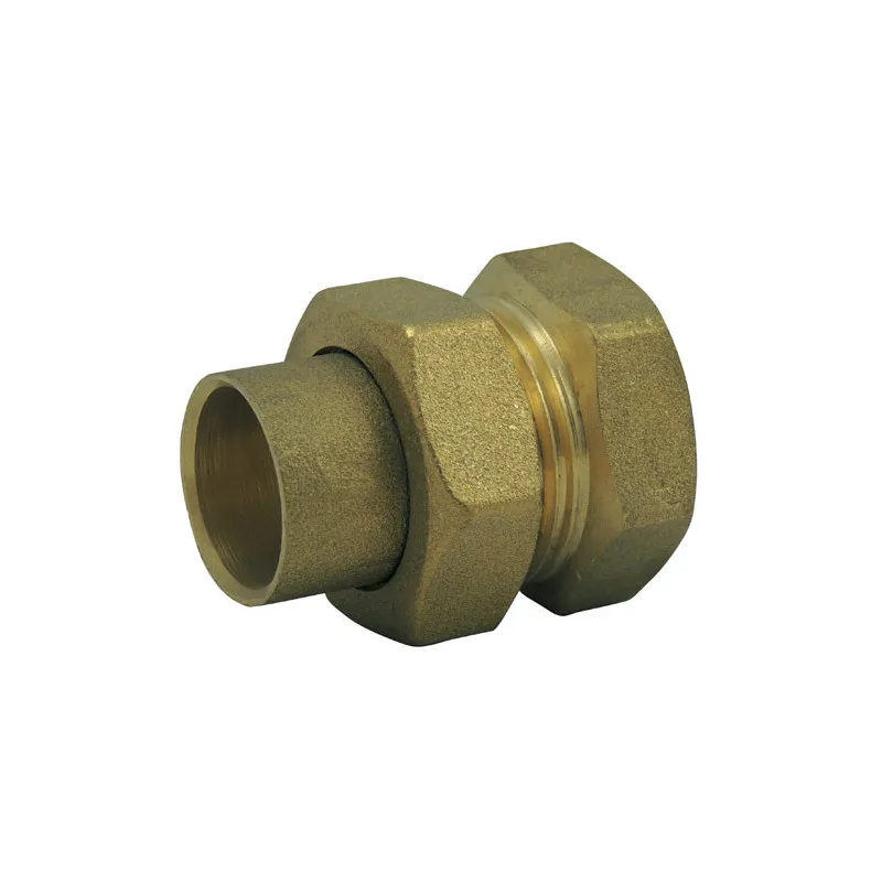 RACCORD LAITON 3 PIECES SPHÉRO-CONIQUE FEMELLE 15X21 À SOUDER 12 MM