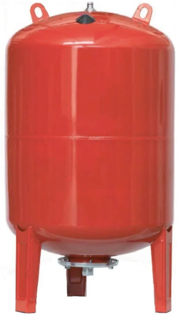 RESERVOIR A VESSIE VERTICAL 200 LITRES 10 BARS BRIDE INOX