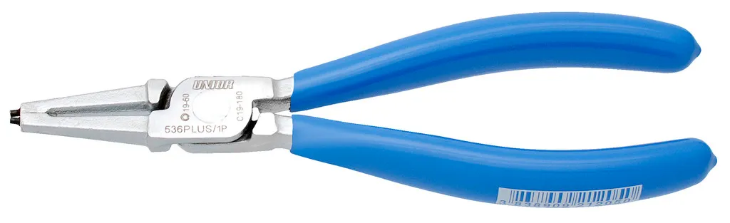 PINCE CIRCLIPS DROITE UNIOR 536PLUS/1DP 140 mm POUR CIRCLIPS INTÉRIEUR DE 8 à 13 mm