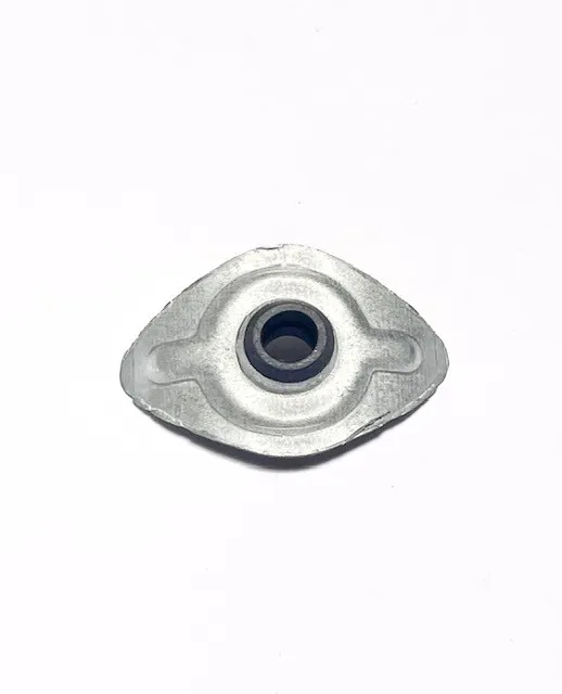 PLAQUETTE LOSANGÉE GALVA 40X28 + JOINT NOIR Ø 6.5 MM