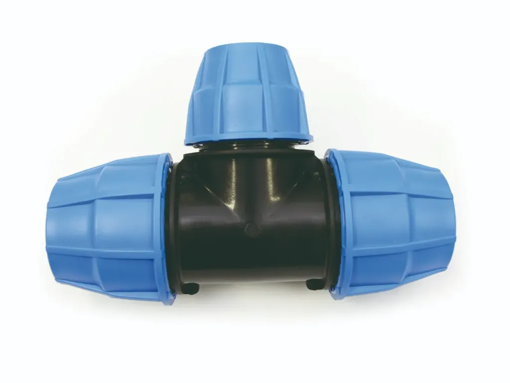 [132E075050040BLU] TE RÉDUIT EASYFIT POUR TUBE PE 50X40X50
