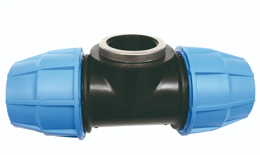 [132E085032100BLU] TE TARAUDÉ EASYFIT POUR TUBE PE 32 1'' 32