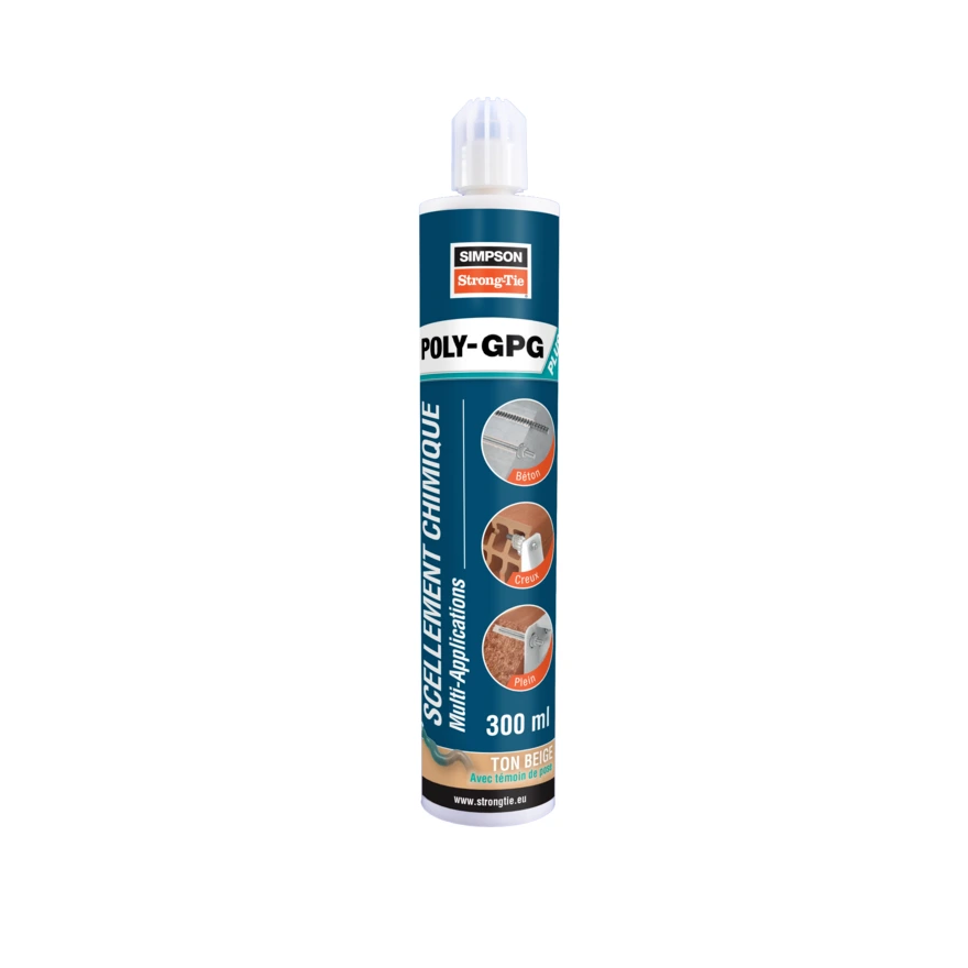 [198POLYGP300FR] SCELLEMENT CHIMIQUE POLY-GPG  300 ML BEIGE