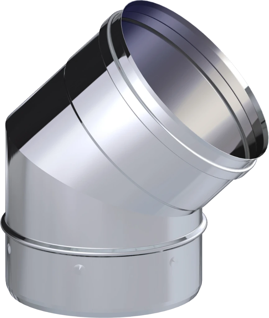 Coude 45° Ø150 SWJ INOX 316L DINAK