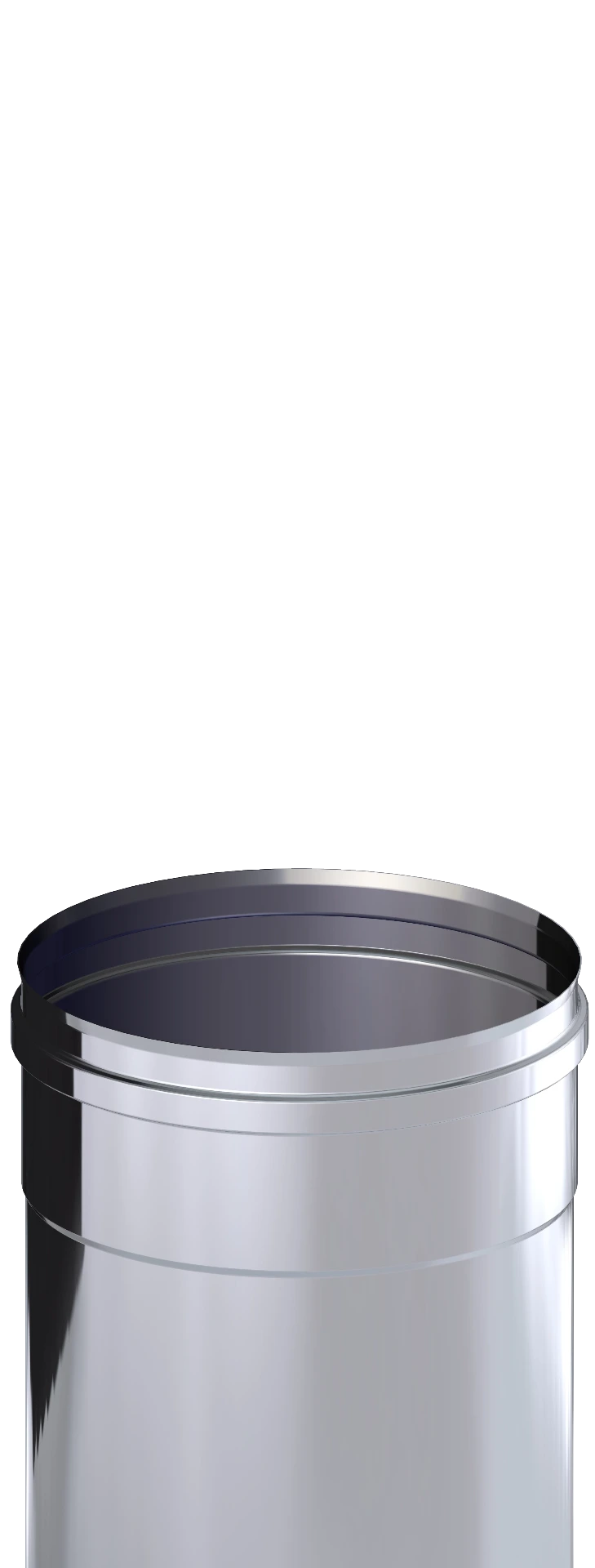 Élément droit L = 265 mm Ø125 SW INOX 304 DINAK