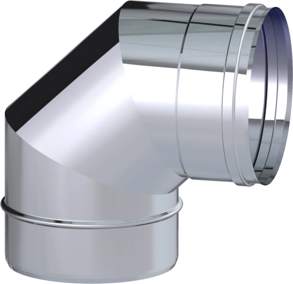 [265039012433SW] Coude 90° Ø125 SW INOX 304 DINAK