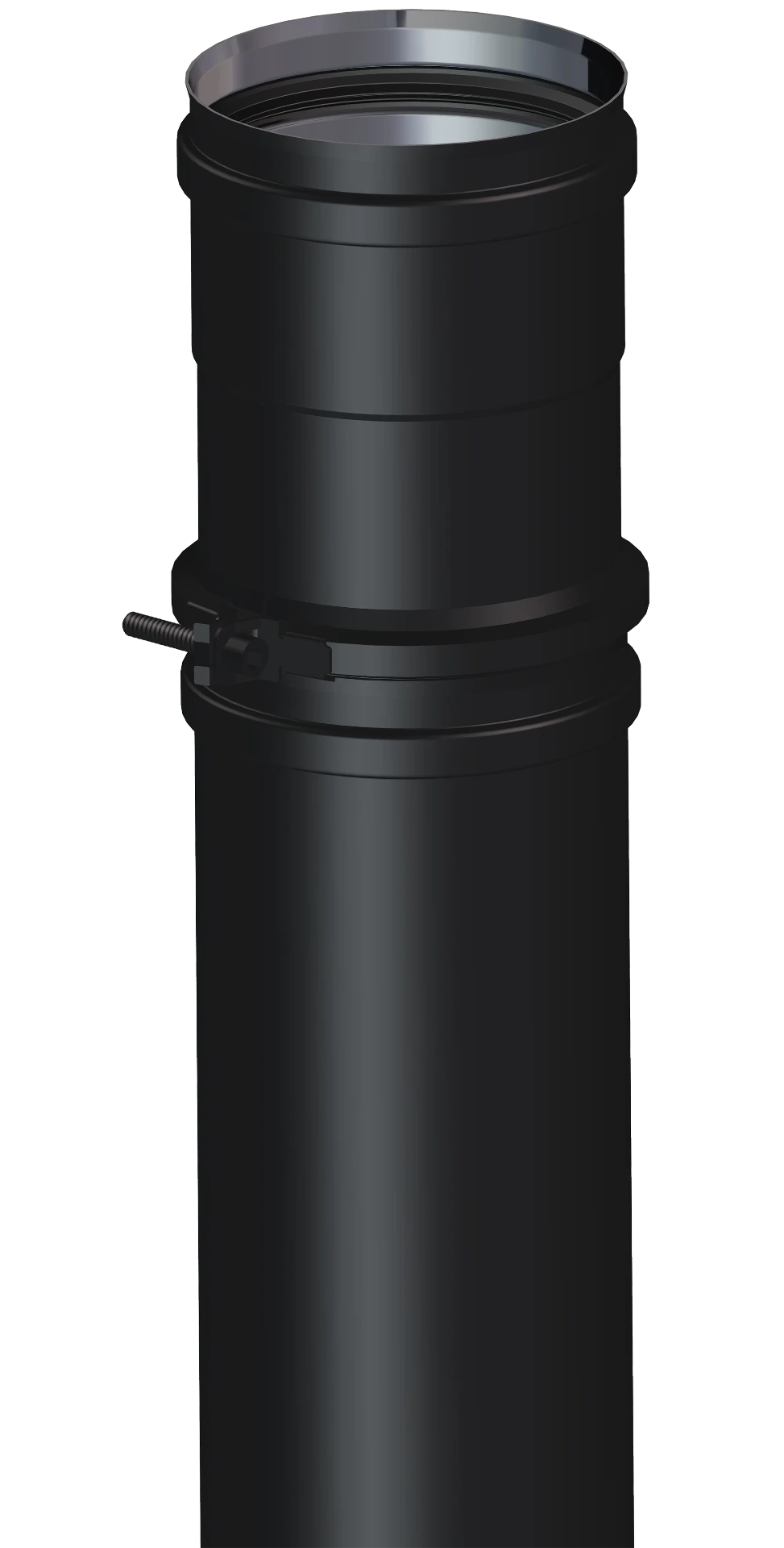 Ajustable L = 65 - 205 mm  Ø80 SW PELLETS BLACK DINAK