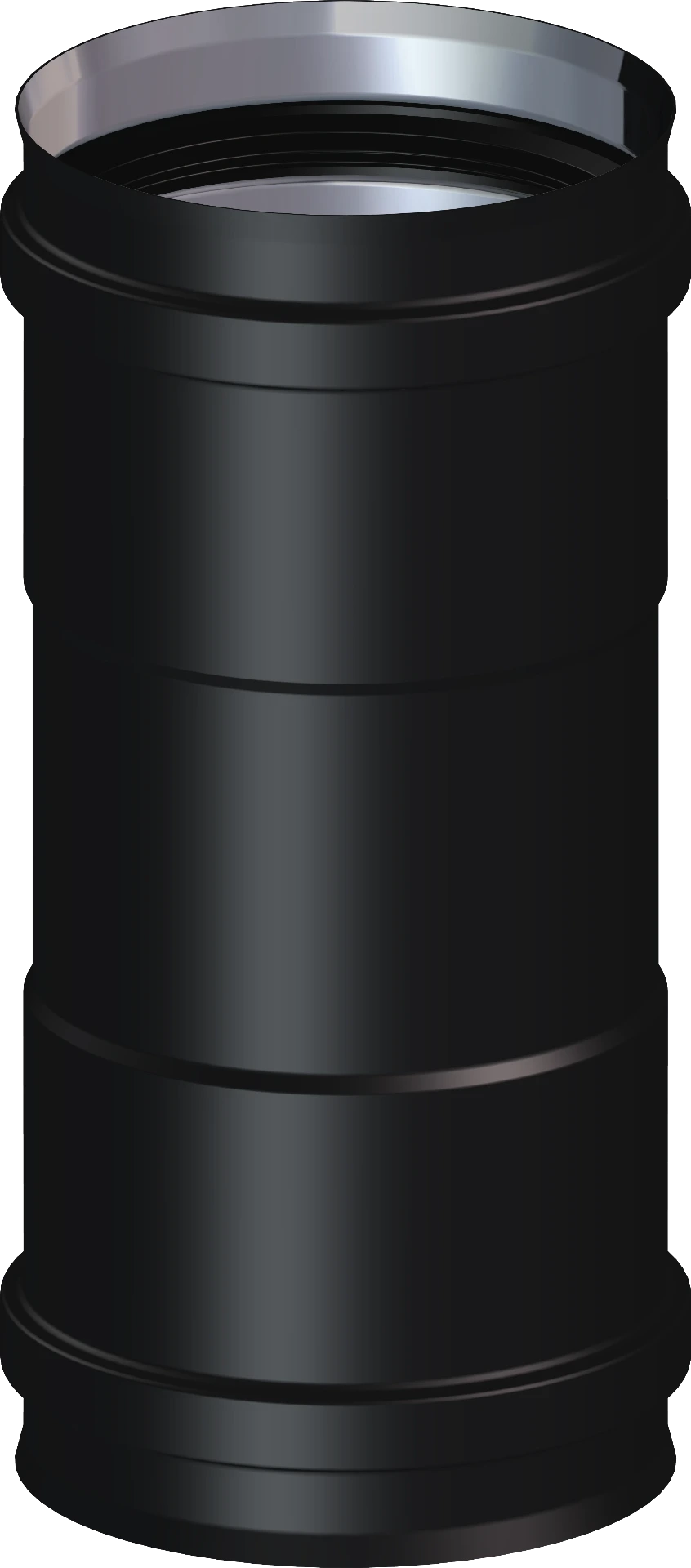 Raccord femelle-femelle L=183 mm  Ø80 SW PELLETS BLACK DINAK