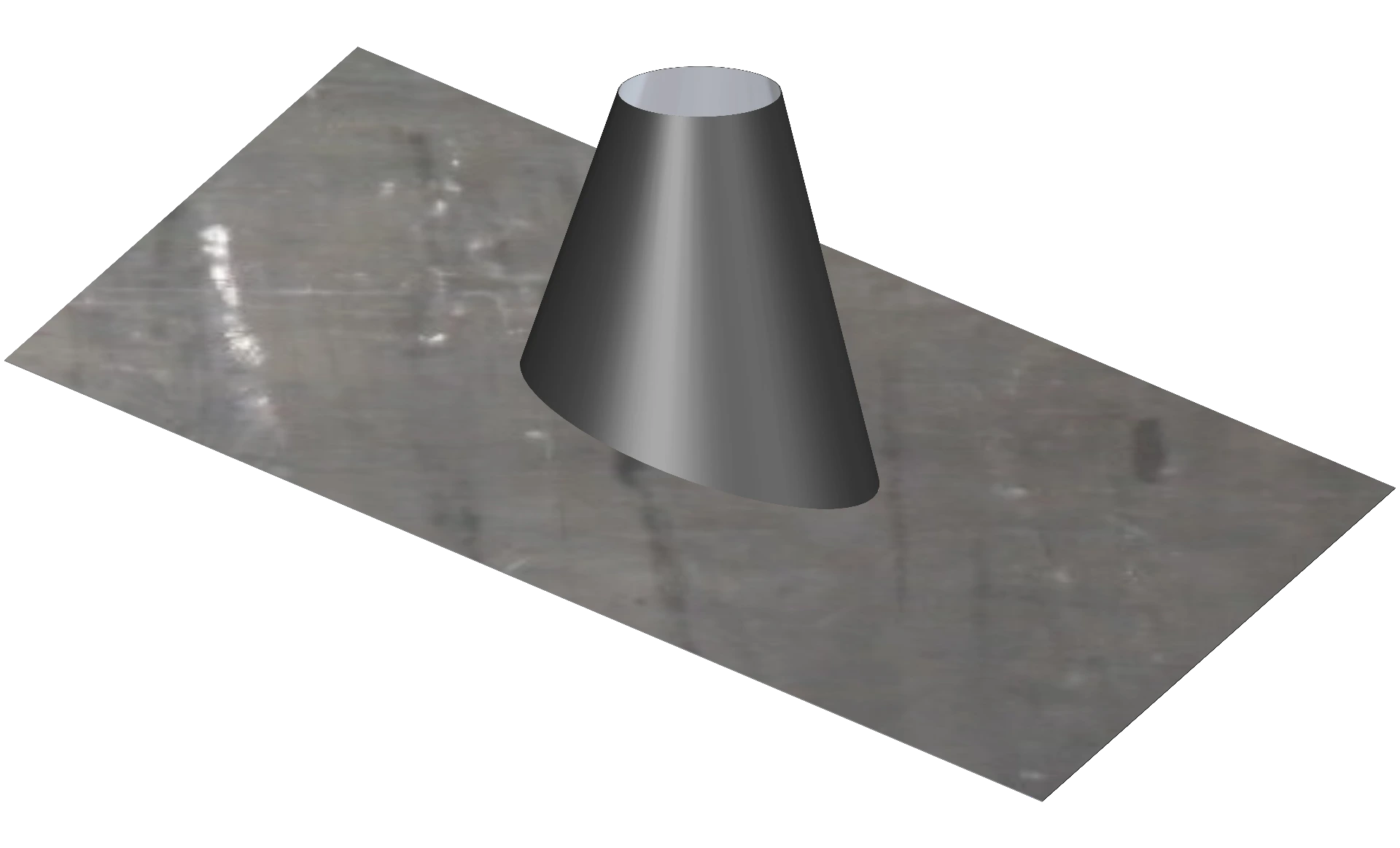 SOLIN DE TOIT PLOMB POUR PENTE DE 5 À 30° DW PELLETS NOIR Ø 100/160 MM