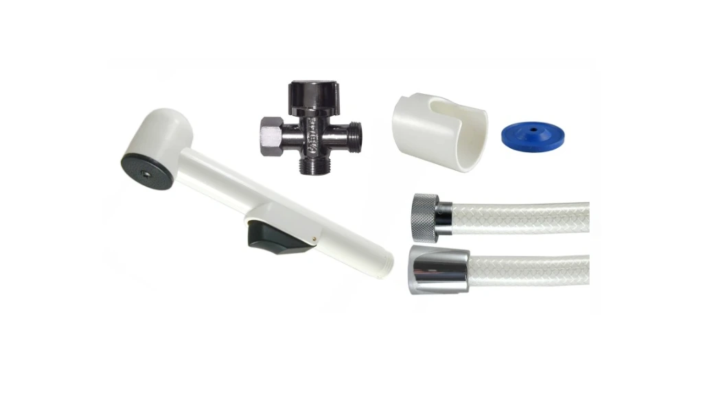 [498020435] KIT WC VANNE FLEXIBLE SHATAFF 1J BLANC/NR 6L