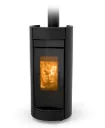 POÊLE A BOIS THERMOROSSI WAIR 10,1 KW AVEC HABILLAGE MOMA NOIR MAT