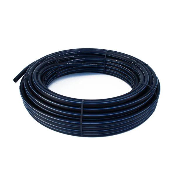 50 M TUBE POLYETHYLENE PE100 BANDE BLEU 16 BARS Ø50 MM
