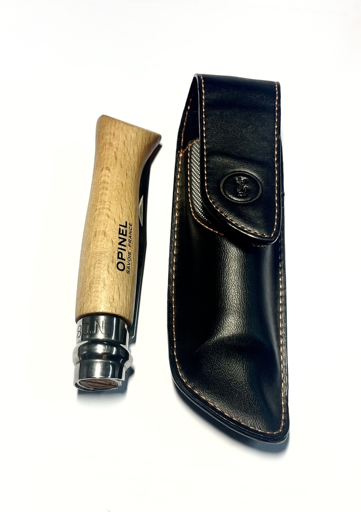BOITE COUTEAU OPINEL TRADITION INOX N° 8 AVEC ETUI