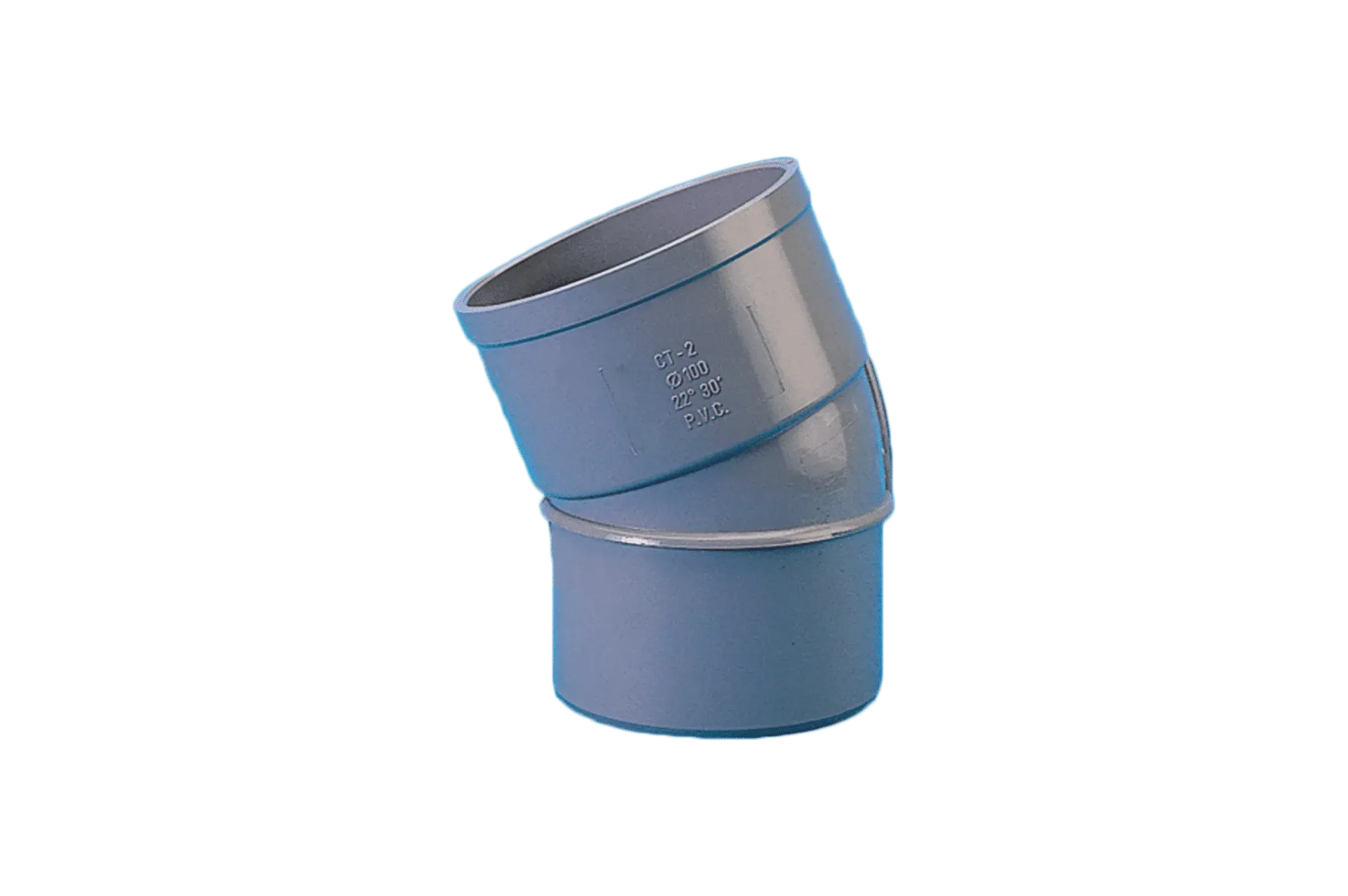[00420] COUDE PVC 22° MF 100 MM CT2