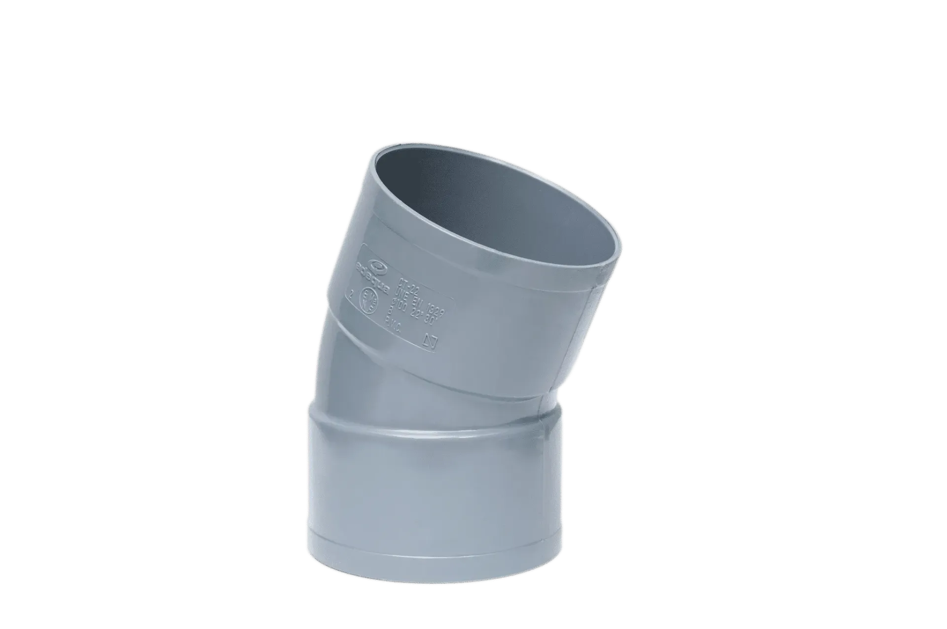 [00455] COUDE PVC 22° FF 100 MM CT22