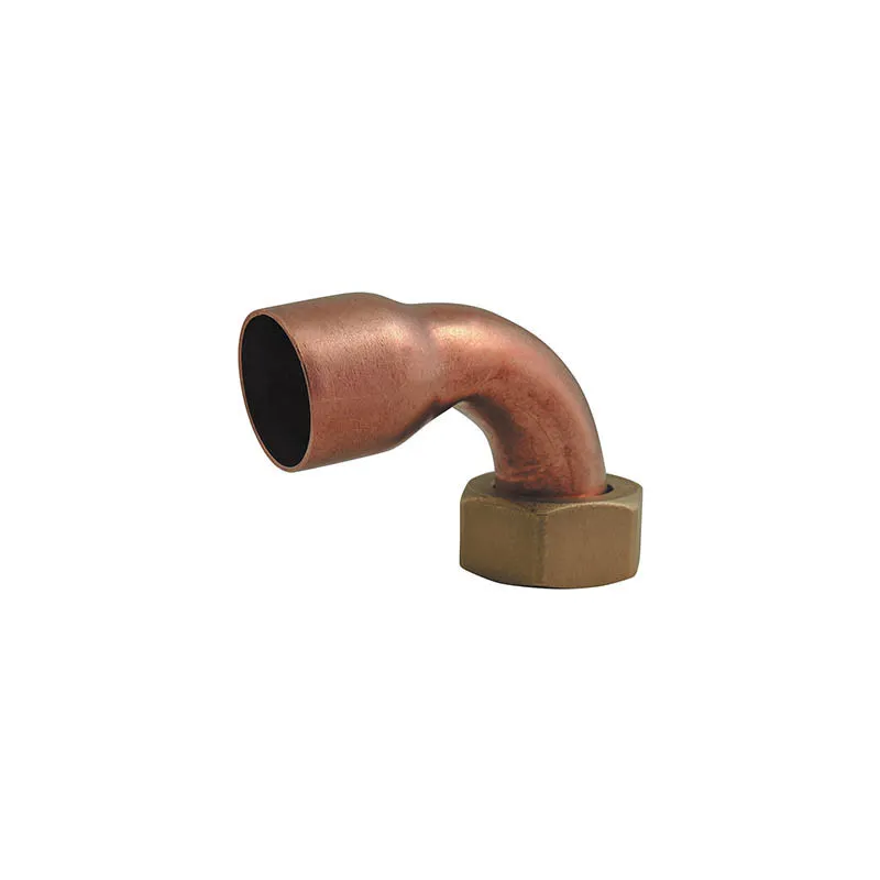 COUDE CUIVRE ECROU PRISONNIER 15X21/14