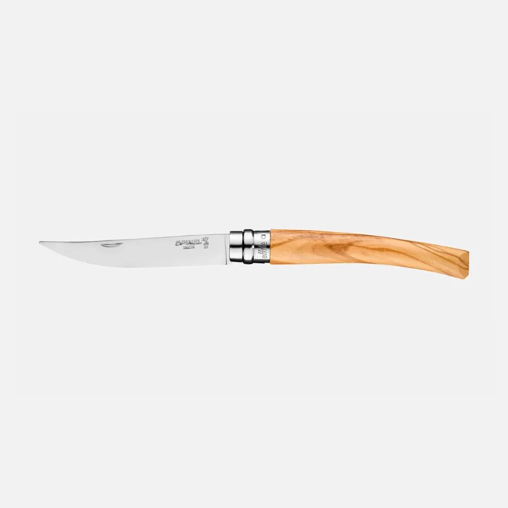 [123511210] COUTEAU OPINEL LAME INOX EFFILEE N° 10 MANCHE OLIVIER