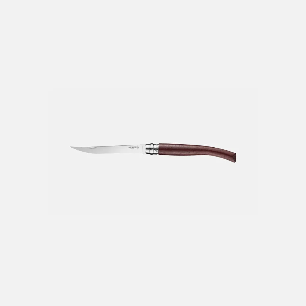 [123511312] COUTEAU OPINEL LAME INOX EFFILEE N° 12 MANCHE BUBINGA