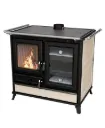 CUISINIERE BOIS MARGHERITA EVO 12 KW 130 MM CERAMIQUE BEIGE
