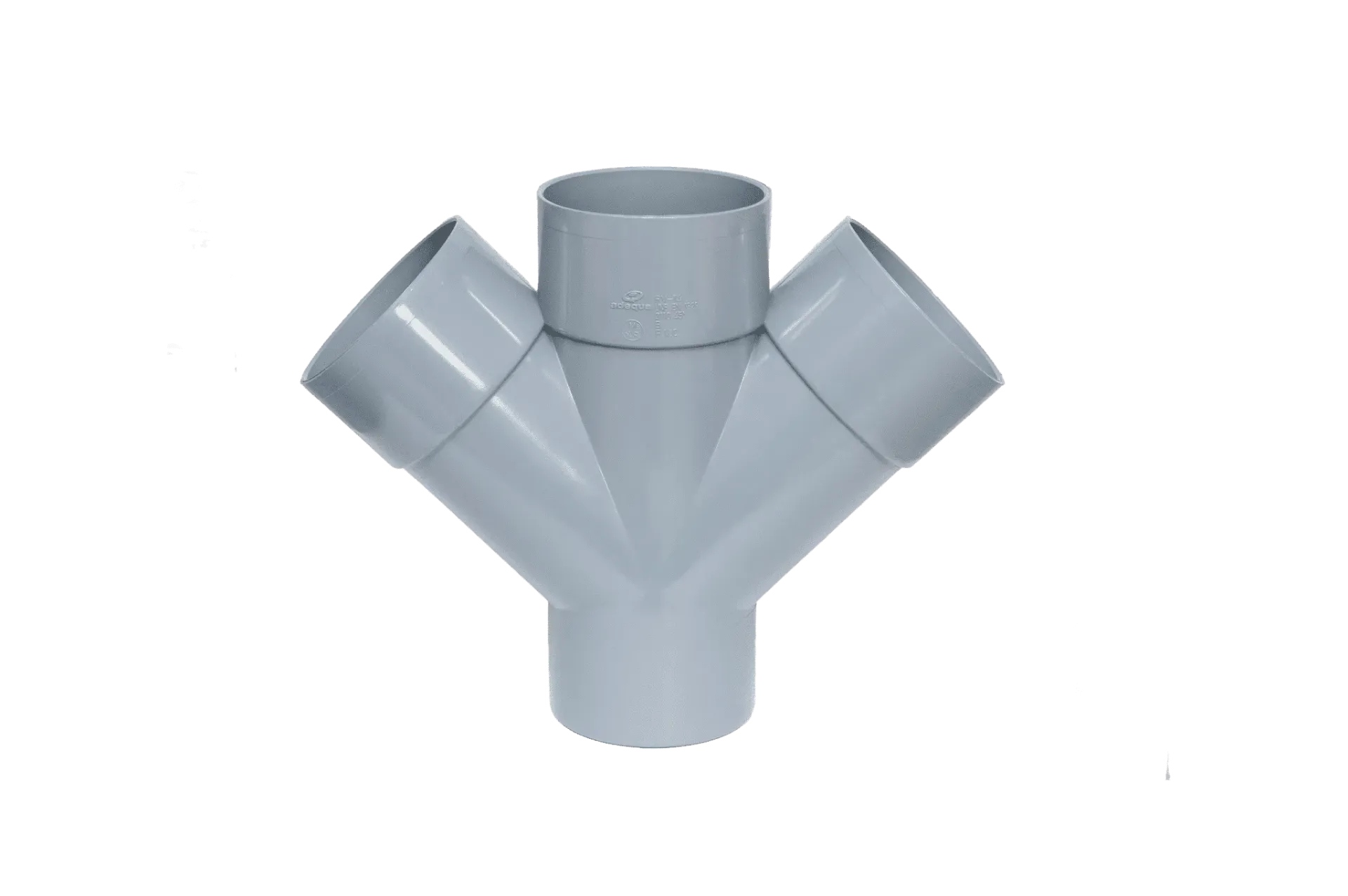 CULOTTE PVC DOUBLE PARALLELE 45° MF 100 RT14