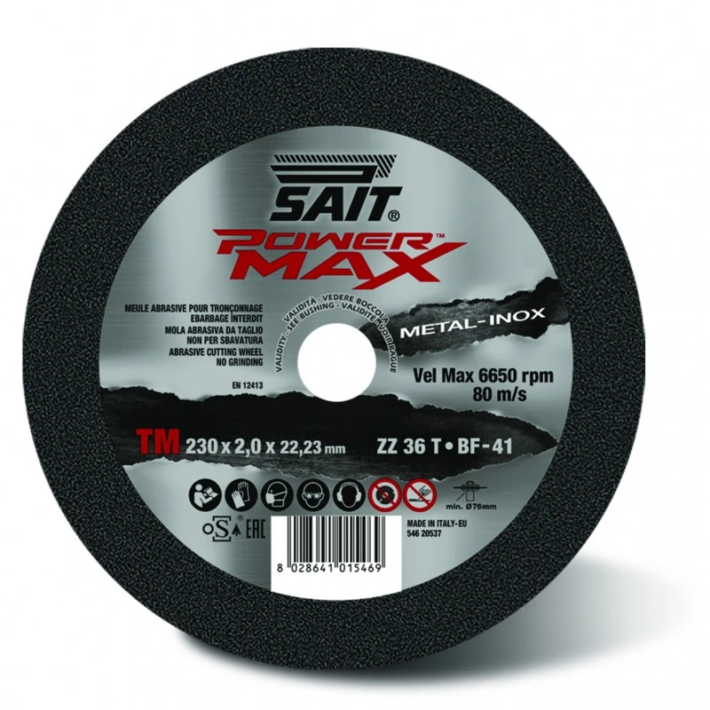 DISQUE A TRONCONNER POWER MAX METAL-INOX ZZ 36 T 230X2 X 22,23 MM