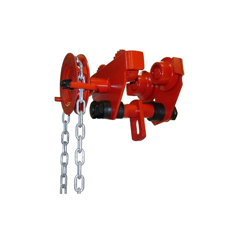 [7436065CC] CHARIOT PORTE PALAN CMU 2000 KG ENTRAINEMENT PAR CHAINE DE 3 M.