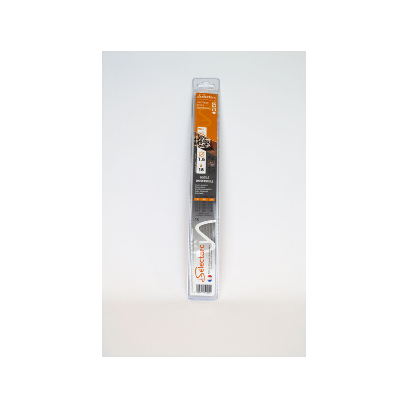 [28851412S30] ELECTRODE RUTILE ACIER 1,6 MM LONGUEUR 300 MM (ETUI DE 16)