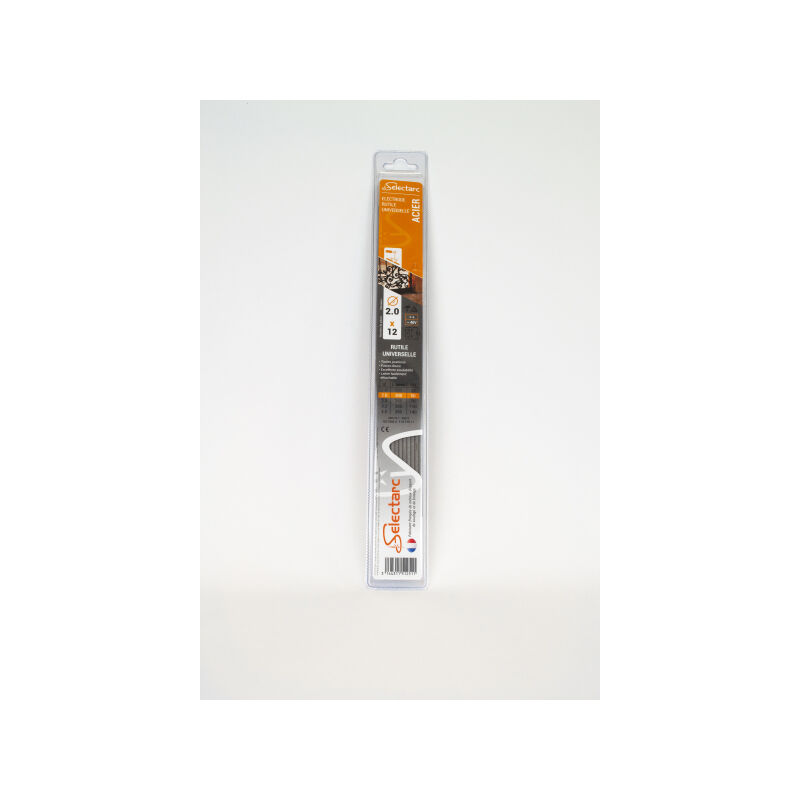ELECTRODE RUTILE ACIER 2 MM LONGUEUR 300 MM (ETUI PR DE 12)