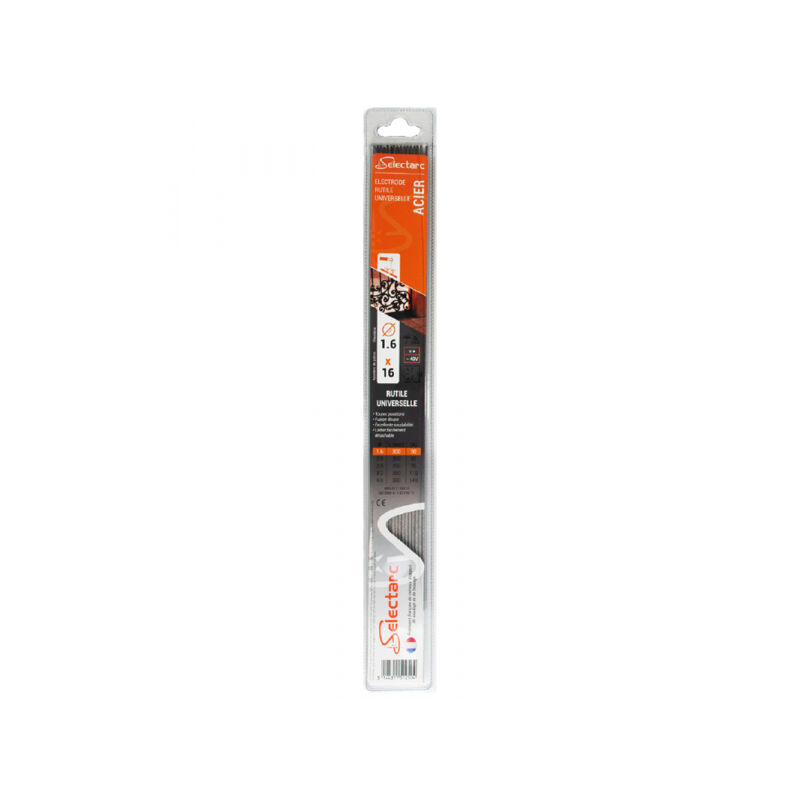 [28851433S30] ELECTRODE RUTILE ACIER 3.2 MM LONGUEUR 350 MM (ETUI  DE 8)