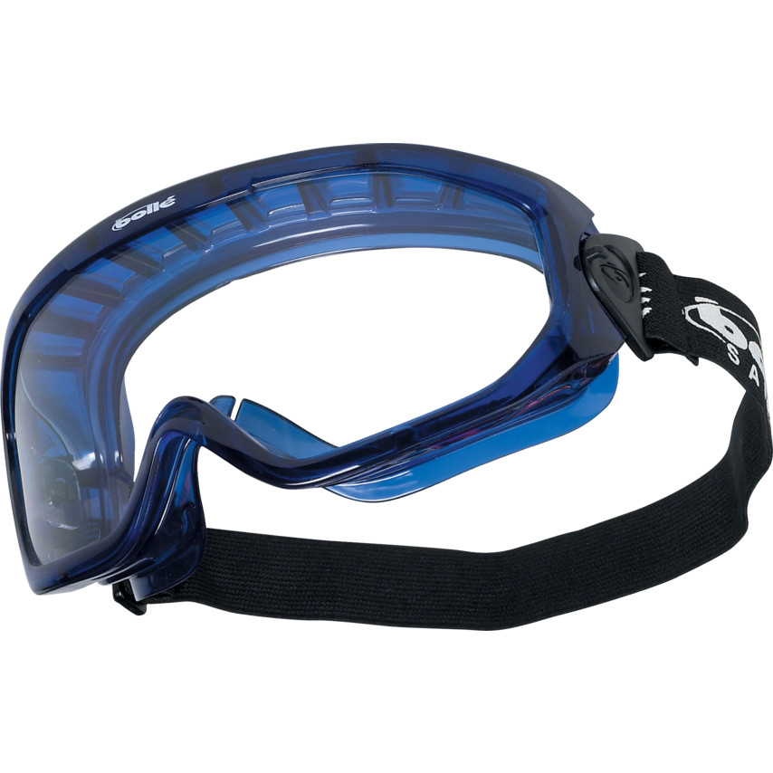 LUNETTE INCOLORE PVC BLEU VENTILEE BLAST