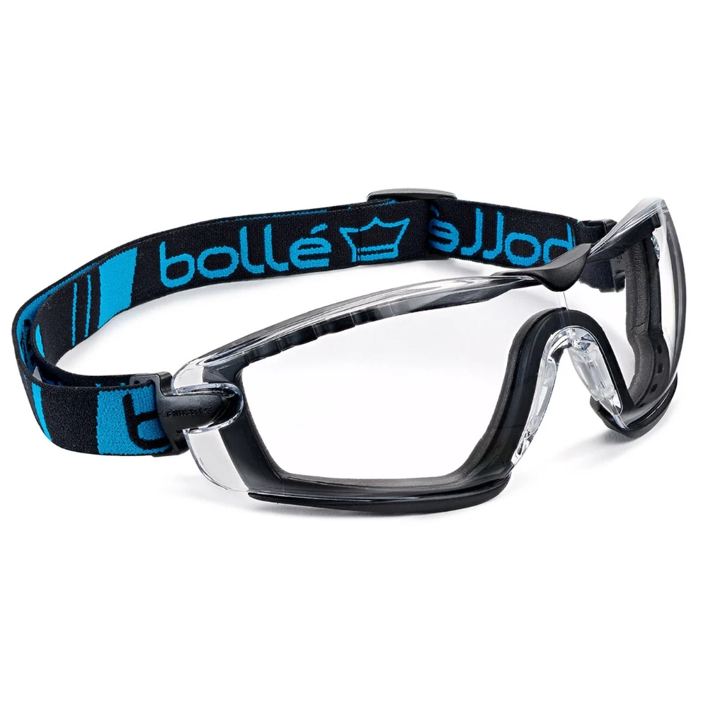 LUNETTE DE PROTECTION INCOLORE COBRA AVEC MOUSSE + TRESSE
